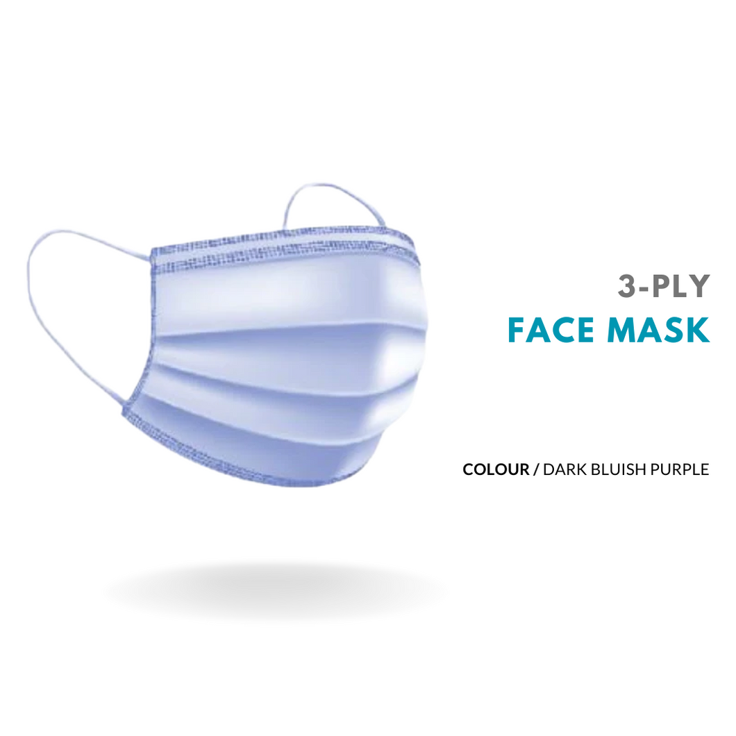 [KLH517B] 3-Ply Face Mask | 95.9% BFE - 50 Pcs/Box