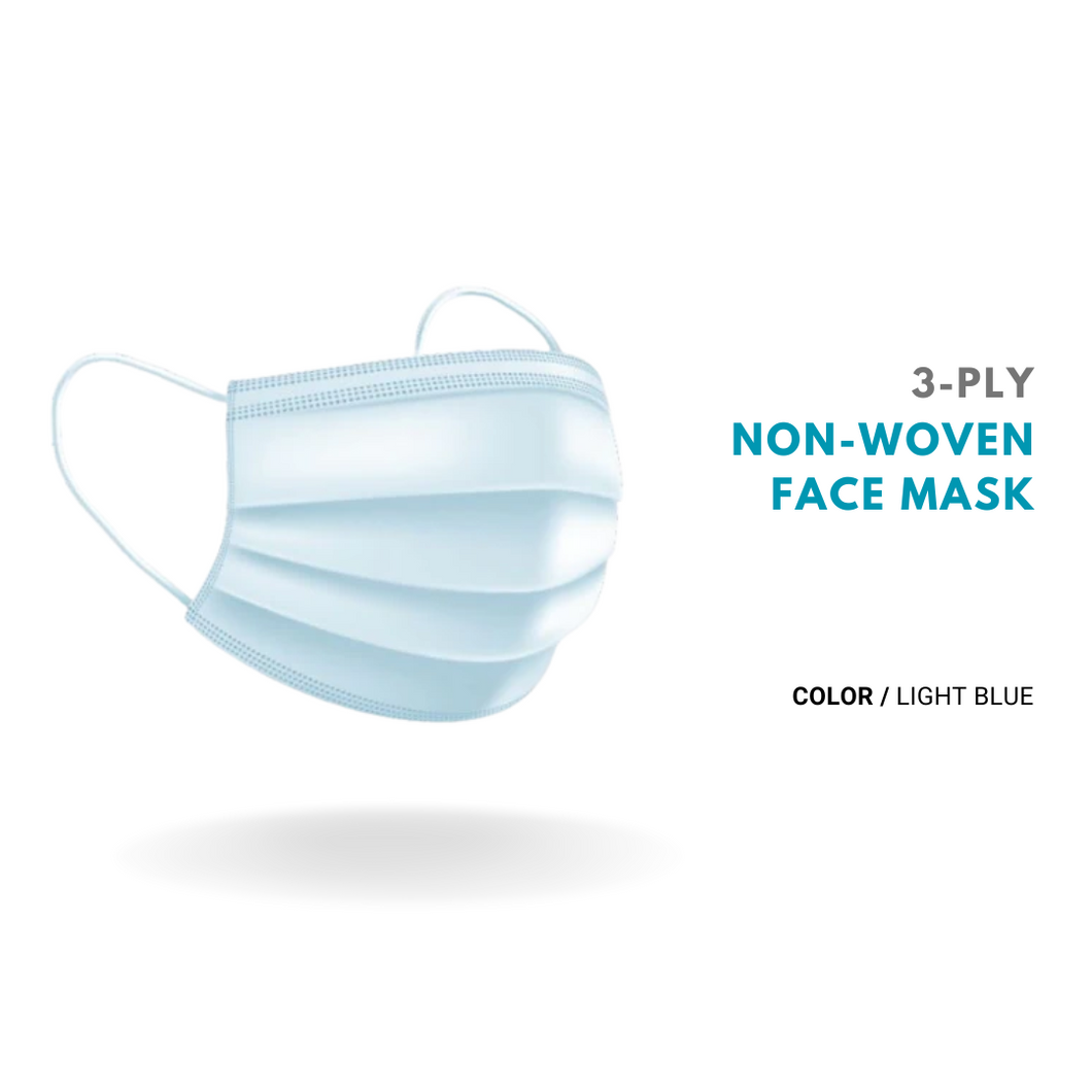 [KLH418] Hygiene 3-Ply Non Woven Face Mask - 40 Pcs/Bag
