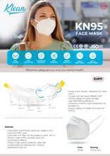 Load image into Gallery viewer, [KLH917] KN95 Face Mask | 99.9% BFE - 10 Pcs/Box
